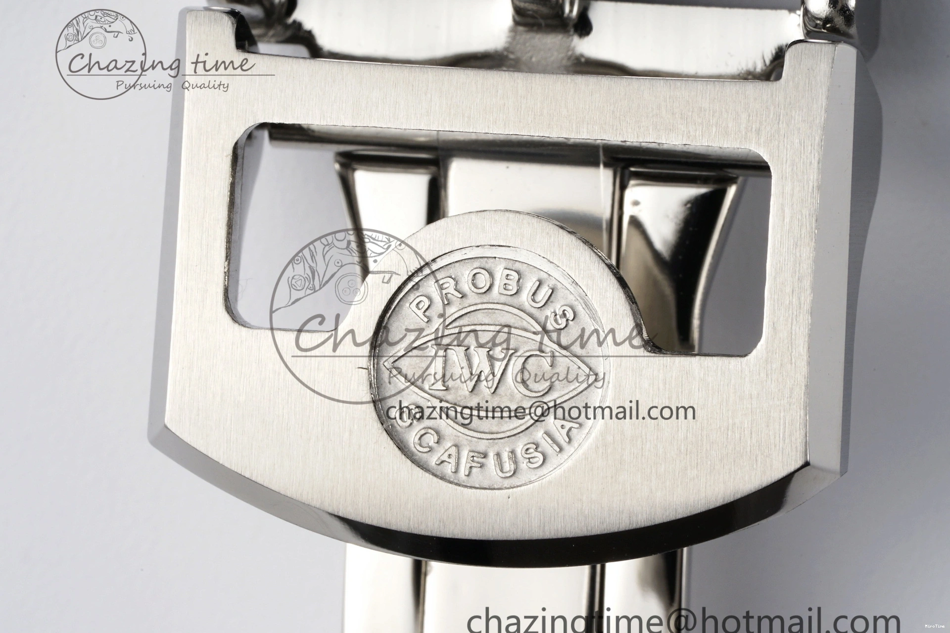 MIROTIME 0413 ZeroBulk Portuguese Real PR IW500715 SS AZF 1:1 Best Edition White Blue Dial on Blue Leather Strap A 7034